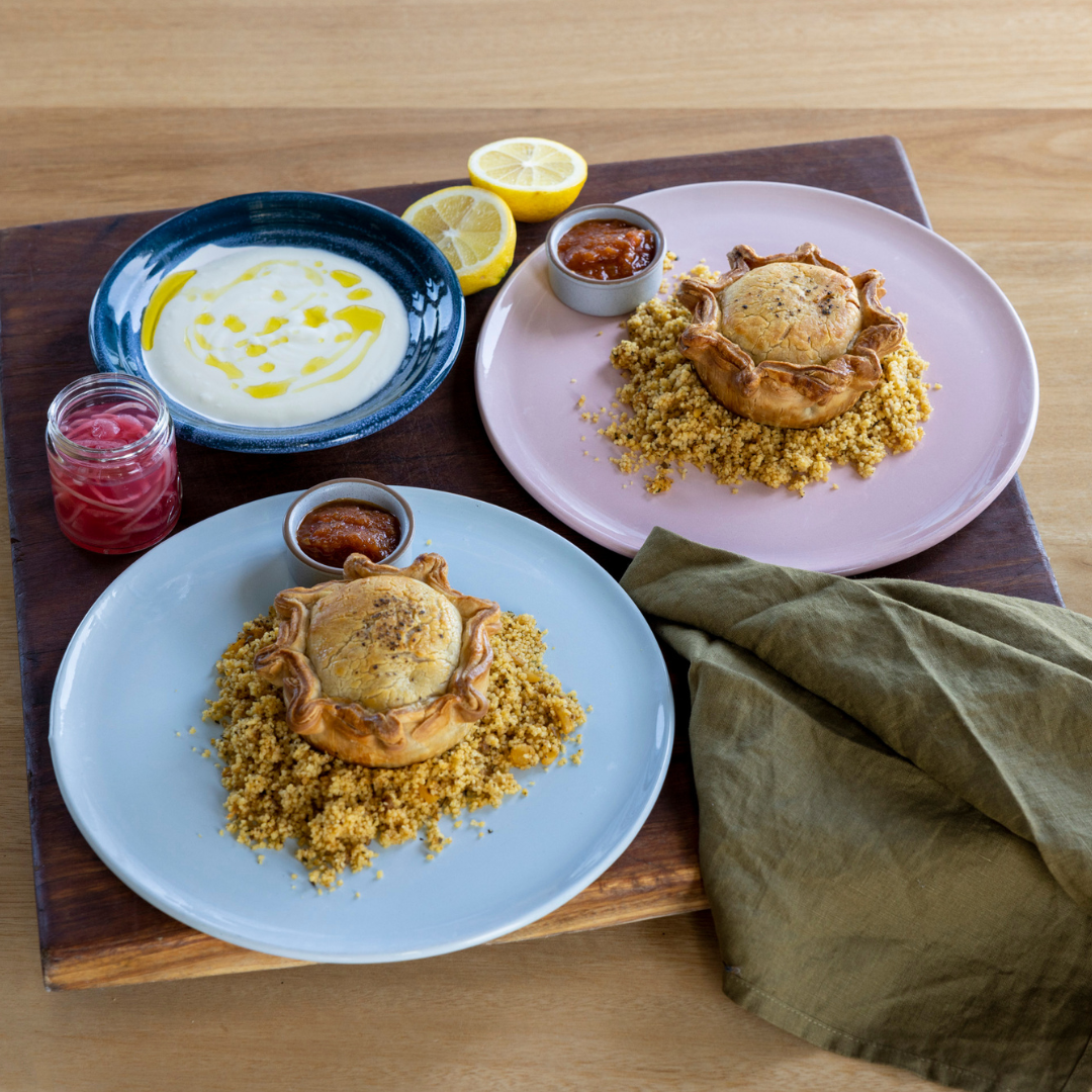 Wallaby Pie with Moroccan Couscous